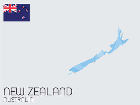 A Set of Infographic Elements for the Country of New Zealandの写真素材