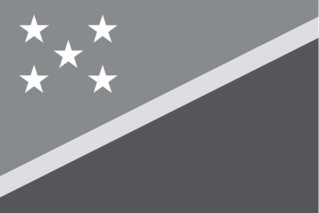 An Illustrated grayscale flag of the country of SolomonIslandsのイラスト素材