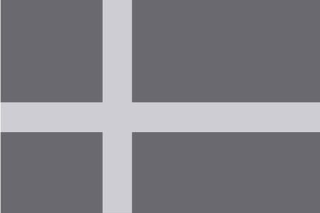An Illustrated grayscale flag of the country of Swedenのイラスト素材