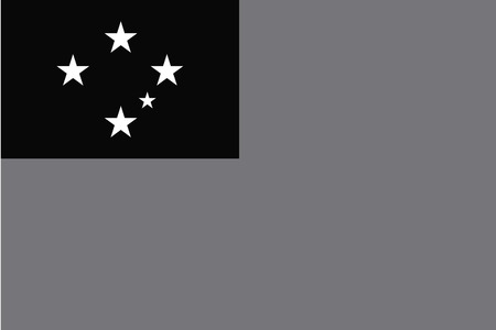 An Illustrated grayscale flag of the country of WesternSamoaのイラスト素材
