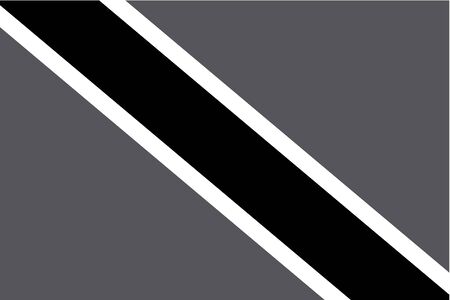 An Illustrated grayscale flag of the country of Trinidad and Tobagoのイラスト素材