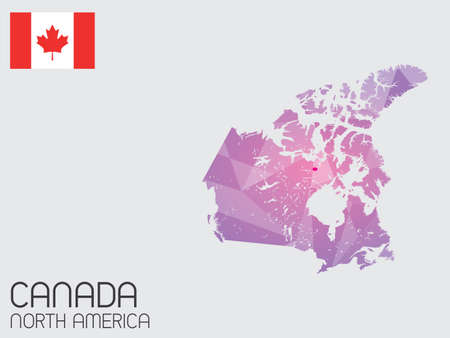 A Set of Infographic Elements for the Country of Canadaの写真素材