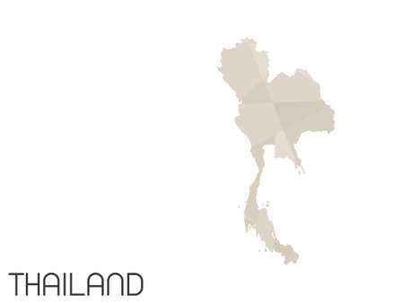 A Set of Infographic Elements for the Country of Thailandの写真素材