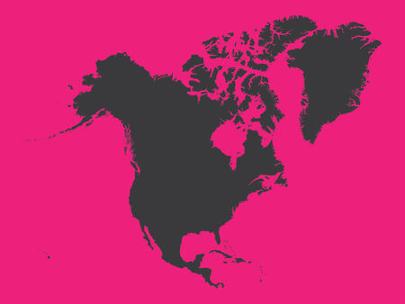 The Shape of the Continent of  North Americaの写真素材