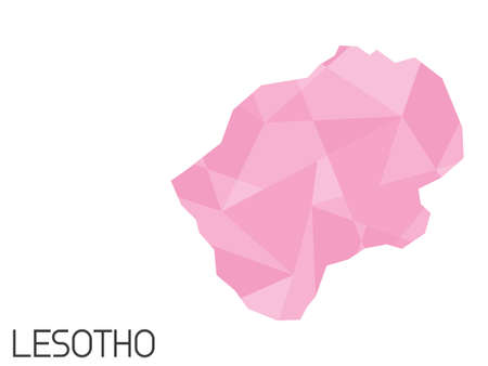 A Set of Infographic Elements for the Country of Lesothoの写真素材