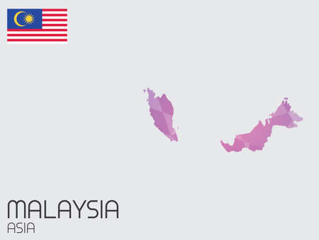 A Set of Infographic Elements for the Country of Malaysiaの写真素材