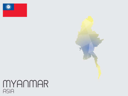 A Set of Infographic Elements for the Country of Myanmarの写真素材
