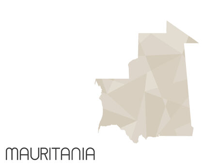 A Set of Infographic Elements for the Country of Mauritaniaの写真素材