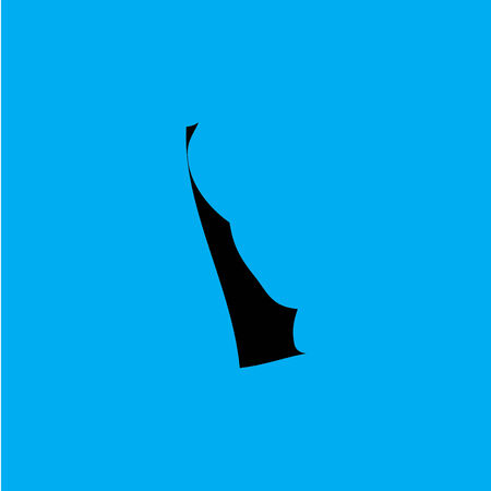 A Coloured background with the shape of the united states state of Delawareのイラスト素材
