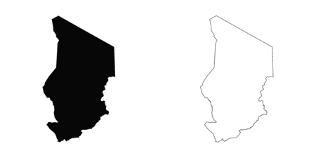 An Illustration on a White background of Chadの写真素材