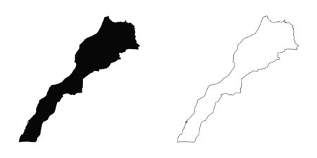 An Illustration on a White background of Moroccoの写真素材