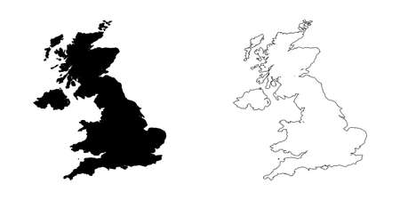 An Illustration on a White background of United Kingdomの写真素材