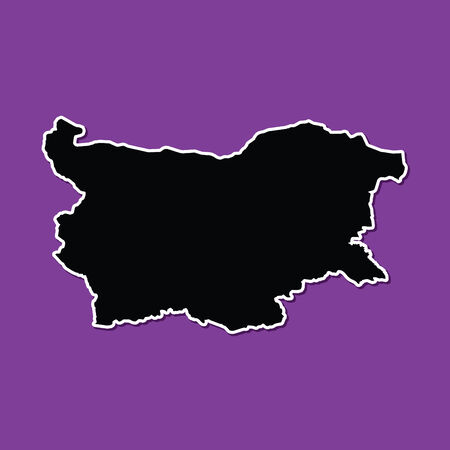 An Illustration on an Orange background of Bulgariaの写真素材