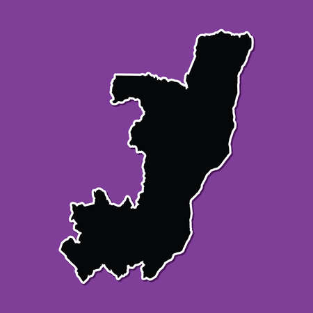 An Illustration on an Orange background of Congoの写真素材