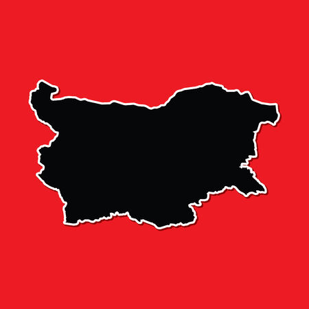 A Shape of the Country of  Bulgariaの写真素材