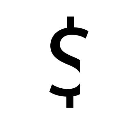 An Inividual Alphabet Characters of a Custom Font - Dollarの写真素材
