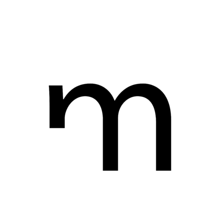 An Inividual Alphabet Characters of a Custom Font - Lowercase Mの写真素材