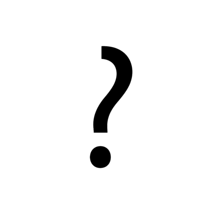 An Inividual Alphabet Characters of a Custom Font - Question Markの写真素材