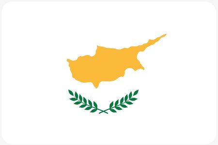 A Flag Illustration with rounded corners of the country of Cyprusの写真素材