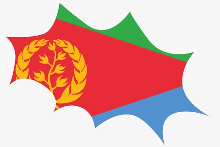 An Explosion wit the flag of Eritreaのイラスト素材