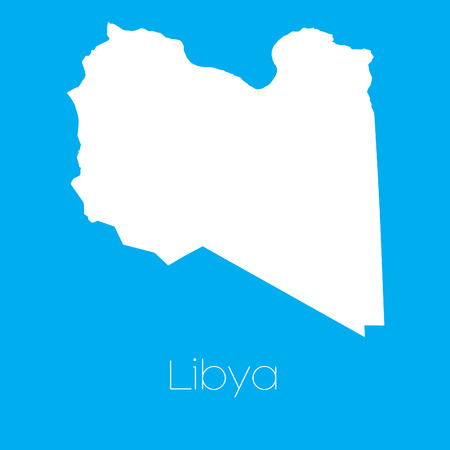 A Map of the country of Libyaのイラスト素材