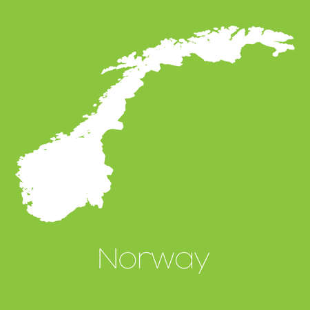A Map of the country of Norwayの写真素材