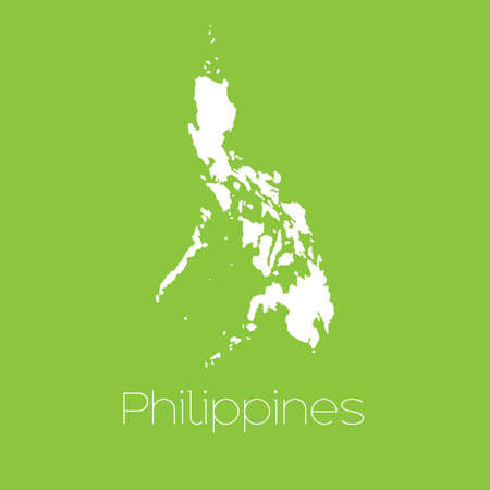 A Map of the country of Philippinesの写真素材