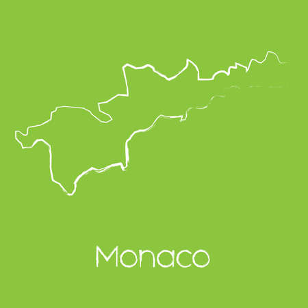 A Map of the country of Monacoの写真素材