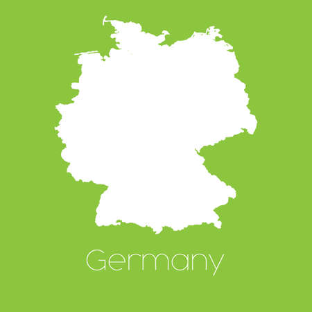 A Map of the country of Germanyの写真素材