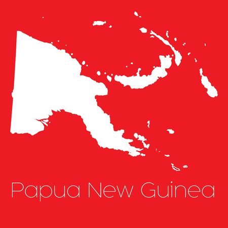 A Map of the country of Papua New Guineaの写真素材