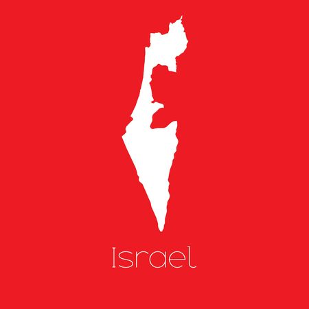 A Map of the country of Israelの写真素材