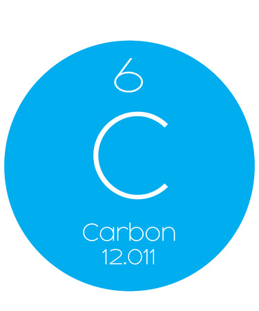 An Informative Illustration of the Periodic Element - Carbonの写真素材