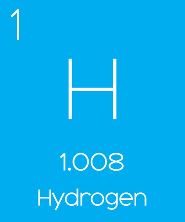 An Informative Illustration of the Periodic Element - Hydrogenの写真素材