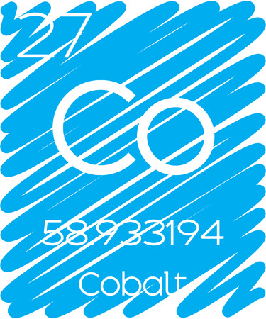 An Informative Illustration of the Periodic Element - Cobaltの写真素材