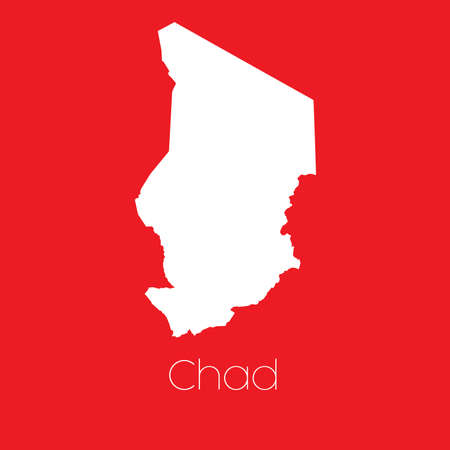 A Map of the country of Chadの写真素材