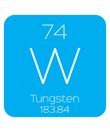 An Informative Illustration of the Periodic Element - Tungstenのイラスト素材