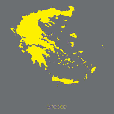 A Map of the country of Greeceの写真素材