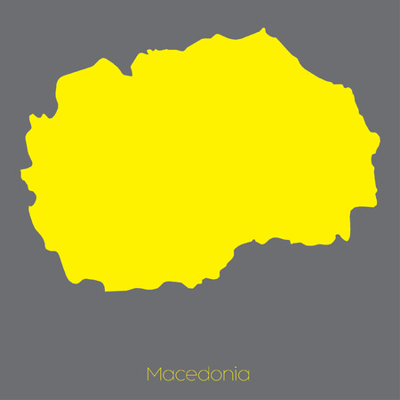 A Map of the country of Macedoniaの写真素材