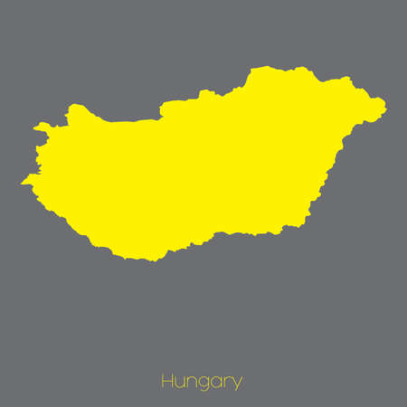 A Map of the country of Hungaryの写真素材