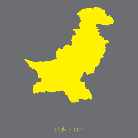 A Map of the country of Pakistanの写真素材