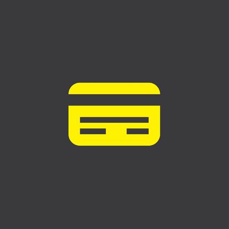 A Yellow Icon Isolated on a Grey Background, ID Cardの写真素材