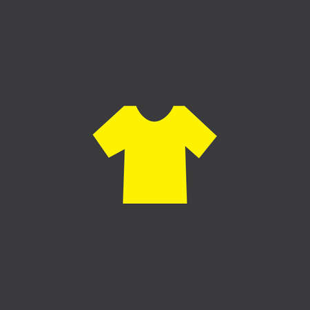 A Yellow Icon Isolated on a Grey Background, T Shirtの写真素材