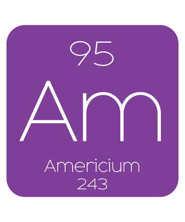 The Periodic Table of the Elements Americiumの写真素材