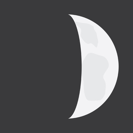 Illustrated Flat Lunar phasesの写真素材