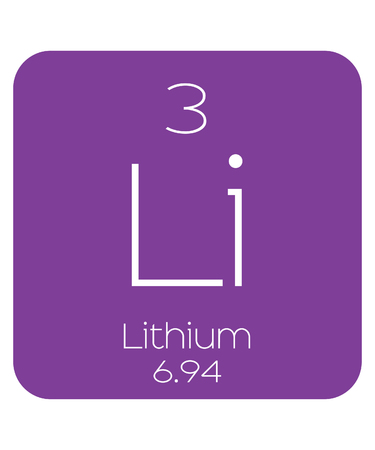 The Periodic Table of the Elements Lithiumの写真素材