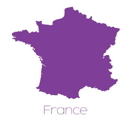 A Map of the country of Franceの写真素材