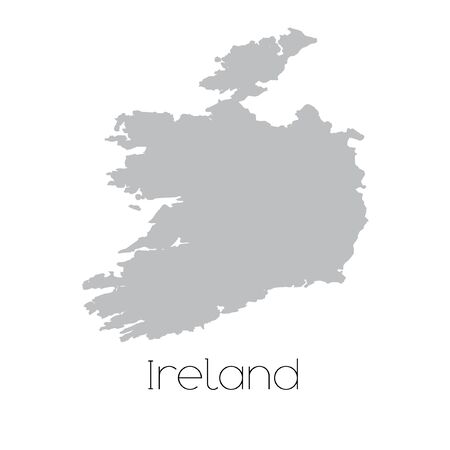 A Map of the country of Irelandの写真素材