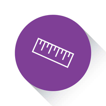 A Purple Icon Isolated on a White Background - Rulerの写真素材