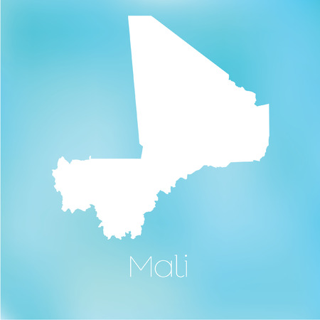 A Map of the country of Maliの写真素材