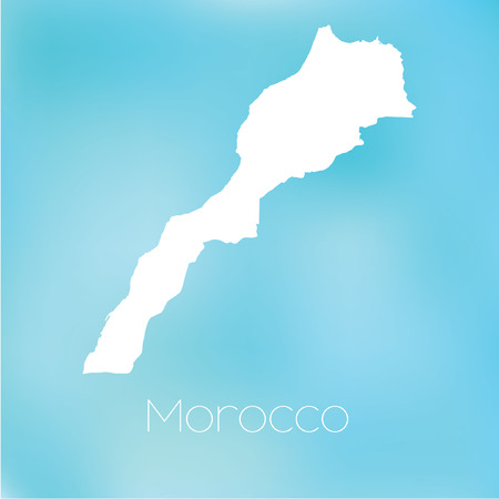 A Map of the country of Moroccoの写真素材